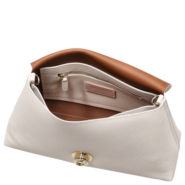 Coccinelle Nikla - Schultertasche 30 cm (pearl/cognac) - Ansicht 6