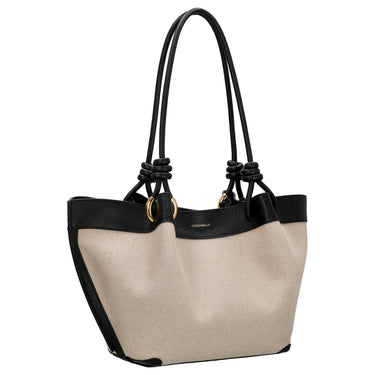 Coccinelle Finn Canvas - Henkeltasche 25 cm (natural/black) - Ansicht 5