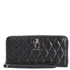 Guess Tamara SLG Zip Around Wallet L - Portafoglio 12cc 20 cm (black)