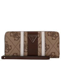 Guess Laurel II - Portafoglio 12cc 20 cm (logo latte/marrone)