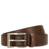 BOSS Barnabie - Cintura in pelle con fibbia a punta 3.5 cm (marrone medio, 100)
