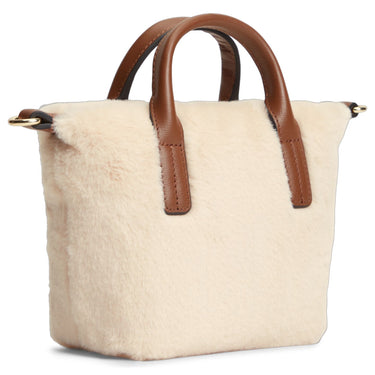 Tommy Hilfiger Popette Micro Tote Faux Fur - Shopper 27 cm (beige)