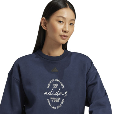 adidas Brand Love Sweatshirt - Pullover Women (legend ink, L) - Markenkoffer