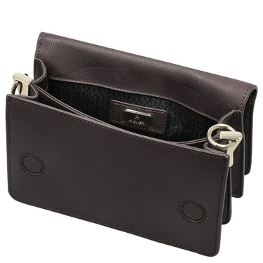 Aigner Livia - Umhängetasche + Tuch 20 cm S (espresso brown) - Markenkoffer