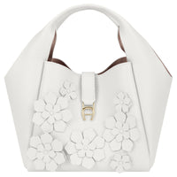 Aigner Zaira S - Borsa a mano 21 cm (cotone bianco)