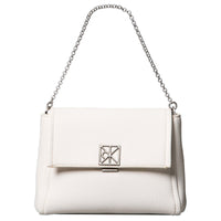 Calvin Klein Emblem Pebb - Borsa a tracolla (white alyssum)