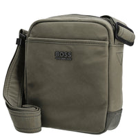 BOSS Men Eryk NS Zip - Borsa a tracolla 19 cm (bright green)
