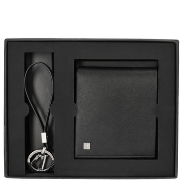 BOSS GB Geschenkset - Geldbörse 4cc und Schlüsselring (black) - Markenkoffer
