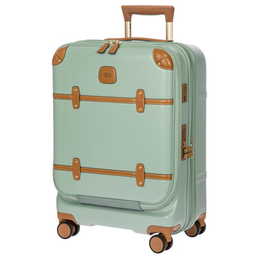 Brics Bellagio - 4 - Rollen - Kabinentrolley mit Vortasche S 55 cm erw. USB (eucalyptus) - Markenkoffer