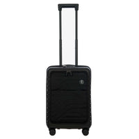Brics BY Ulisse - 4-Rollen-Kabinentrolley mit Vortasche 55 cm erw. USB (black, 55 cm (Vortasche))