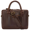 Buckle & Seam Everett - Borsa porta laptop 16" 38 cm (marrone)