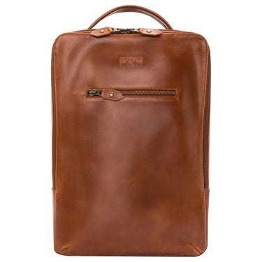Buckle & Seam Leon - Rucksack 15" 41 cm (cognac/dots) - Markenkoffer
