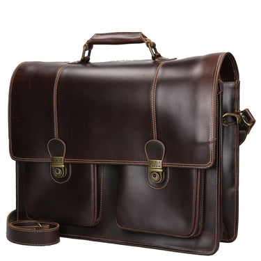 Buckle & Seam Nevada - Aktentasche 17.1" 42 cm (brown) - Markenkoffer