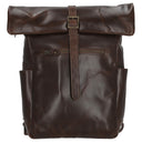 Buckle & Seam Norman - Rolltop Rucksack 61 cm (braun/blau) - Markenkoffer