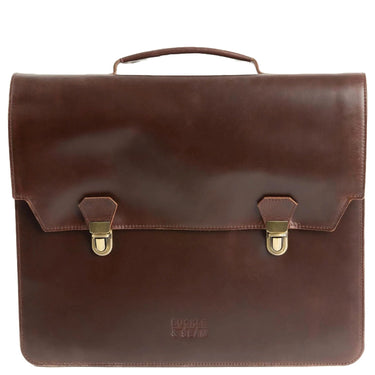 Buckle & Seam Notes - Aktentasche 15" 40 cm (brown - dots) - Markenkoffer