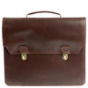 Buckle & Seam Notes - Borsa per laptop 15" 40 cm (brown-dots)