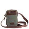 Buckle & Seam Runner Canvas - Borsa a tracolla 15 cm (verde)