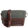 Buckle & Seam Times Canvas - Borsa Messenger 15.7" 36 cm (colore: verde)
