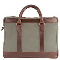 Buckle & Seam Venture Canvas - Aktentasche 16" 40 cm (grün) - Ansicht 3
