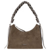 Coccinelle Boheme Suede Bimaterial - Shoulder Bag 30 cm (fango/fango)
