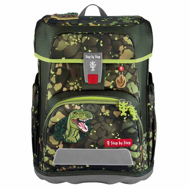 Step by Step Cloud - Set di zaino scolastico 5 pezzi (Dino Torex)