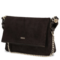BOSS Women Yelena Flap Crossbody - Shoulder Bag (dark brown)