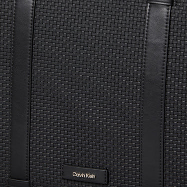 Calvin Klein Embossed Woven - Aktentasche 37.5 cm (black) - Markenkoffer