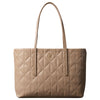 Calvin Klein Quilted Emblem - Shopper 37 cm (desert taupe)