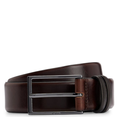 BOSS Carmello - Ledergürtel 3.5 cm (dark brown, 95) - Markenkoffer
