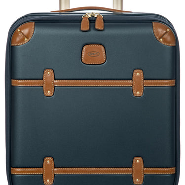 Brics Bellagio - 4-Rollen-Kabinentrolley mit Vortasche 55 cm erw. recycelt (blue/tan) - Ansicht 9