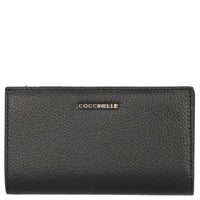 Coccinelle Metallic Soft - Geldbörse 12cc 16 cm (noir)