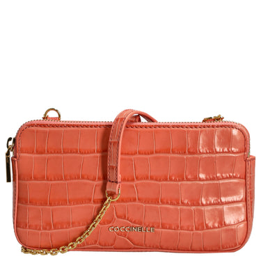 Coccinelle Mini Bag Croco Soft - Umhängetasche 20 cm (geranium) - Ansicht 4