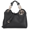 Liu Jo Faiza ECS Satchel S - Borsa a mano 27 cm (nero/brass gold)