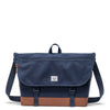 Herschel Cove Messenger - Borsa a tracolla 16" 38 cm (navy/saddle brown)