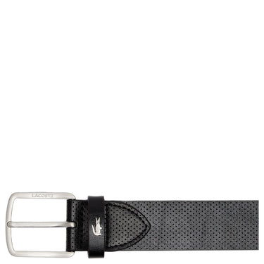 Lacoste Accessoire Geschenkset - Kreditkartenetui 6cc und Gürtel Leder (black, 115 cm)