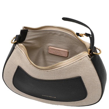 Coccinelle C-Easy Canvas - Umhängetasche 22 cm (natural/noir) - Ansicht 6