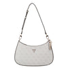 Guess Noelle II Top Zip - Borsa a spalla 28 cm (bone logo)