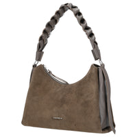 Coccinelle Boheme Suede Bimaterial - Shoulder Bag 30 cm (fango/fango)