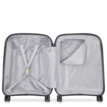 Delsey Paris Belmont Plus Slim Line - 4 - Rollen - Kabinentrolley recycelt 55 cm (schwarz) - Markenkoffer