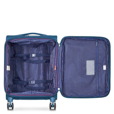 Delsey Paris Montmatre Air 2.0 - 4 - Rollen - Kabinentrolley S 55 cm erw. (blau) - Markenkoffer