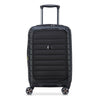 Delsey Paris Shadow 5.0 - 4 - Rollen - Kabinentrolley mit Vordertasche S 55 cm erw. USB (schwarz) - Markenkoffer