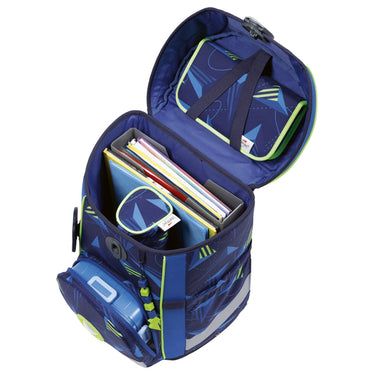 DerDieDas ErgoFlex Easy Exclusive LED - Schulranzen Set 5 tlg. 950g (Moon Mission) - Markenkoffer