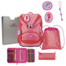 DerDieDas ErgoFlex Light Exklusiv Superflash - Schulranzen Set 5tlg. 800g (Coral Reef)