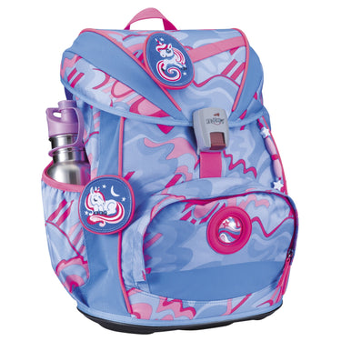 DerDieDas ErgoFlex Light Exklusiv Superflash - Schulranzen Set 5tlg. 800g (Magic Unicorn) - Markenkoffer