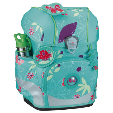 DerDieDas ErgoFlex Tiny - Schulranzen Set 5tlg. 900g (Butterfly Garden) - Markenkoffer