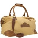 Dermata - Reisetasche Canvas/Leder Kombination 50 cm (brown) - Markenkoffer