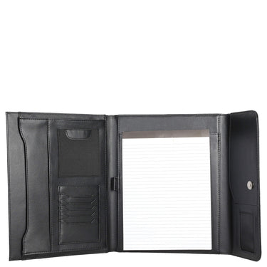 D&N Easy Business - Schreibmappe 28 cm PU (schwarz) - Markenkoffer