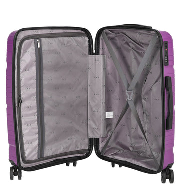 D&N Travel Line 4300 - 4 - Rollen - Trolley M 66 cm (purple) - Markenkoffer