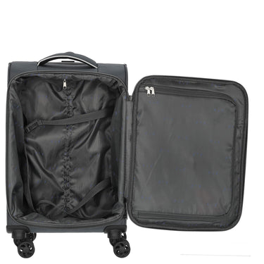 D&N Travel Line 9204 - 4-Rollen-Kabinentrolley S 55 cm (grau) - Ansicht 6
