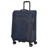 D&N Travel Line 9704 - 4 - Rollen - Trolley M 68 cm erw. (dark blue) - Markenkoffer